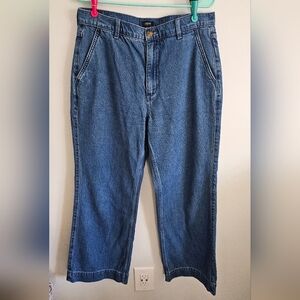 J. Crew Light Blue Denim Pants with Button Waist